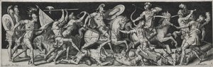 战斗和胜利，大概是1560年代。 作者 艾蒂安·德劳恩（Etienne Delaune）