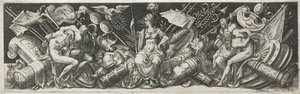 战斗和胜利，大概是1560年代。 作者 艾蒂安·德劳恩（Etienne Delaune）