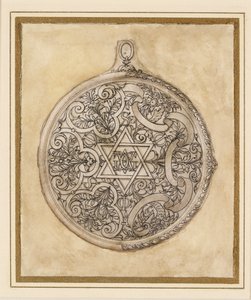 吊坠珠宝的设计，16世纪中期 作者 艾蒂安·德劳恩（Etienne Delaune）