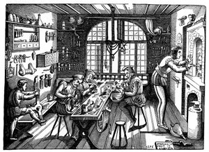 艾蒂安·德劳恩（Etienne Delaune）的工作室，1576年，1870年。