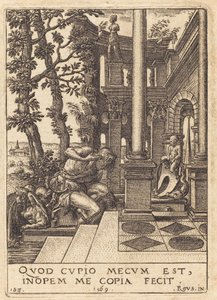 喷泉边的水仙》（Narcissus at the Fountain 作者 罗索·佛罗伦萨之后的艾蒂安·德劳恩
