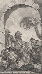 巴黎的儿童教堂：La Suite des rois mages: chameliers et porteur..., 1756.