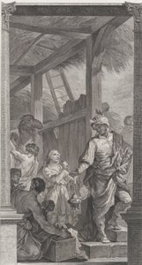 位于巴黎的 "儿童之家 "小教堂：Le Roi mage Balthazar et sa suite, 1752。