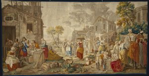 乡村节日中的户外市场，1775-89年