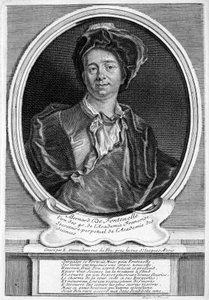 Bernard Le Bovier de Fontenelle，法国作家（雕版画 作者 Etienne Jehandier (after) Desrochers