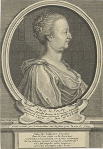 肖像安妮·达契尔（Anne DaciernéeLeFèvre）1647-1720，约1720年。