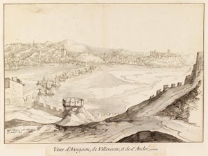 Martellage 1608 Pont Saint Benezet 作者 艾蒂安·马泰兰格（Etienne Martellange）