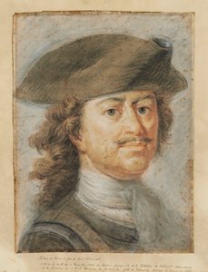 1672-1725年彼得一世大帝的肖像。