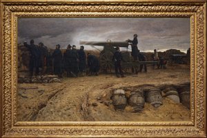 法国重炮在1872年被巴黎包围