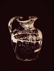 带有xanthippos铭文的Oenochoe。来自Valle Trebbia的709号墓，公元前5世纪 作者 伊特鲁里亚语