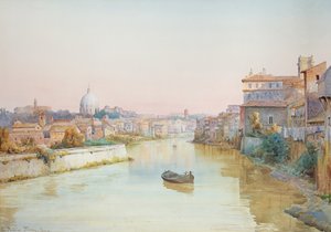 从Ponte Sisto观看Tevere