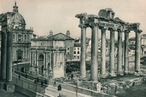 论坛罗马与塞普蒂米乌斯·塞弗勒斯拱门，意大利罗马，1927年