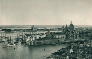 大运河和圣玛丽亚德拉礼炮教堂，威尼斯，意大利，1927年 作者 尤金·波普尔