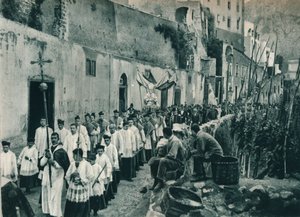 游行，意大利卡普里岛，1927年 作者 尤金·波普尔