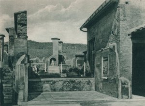 登上论坛的街道，意大利庞贝，1927年 作者 尤金·波普尔