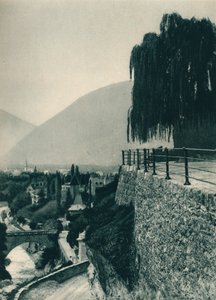镇景，梅拉诺，南蒂罗尔，意大利，1927年 作者 尤金·波普尔