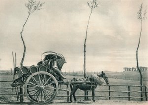 1927年在意大利罗马坎帕尼亚的葡萄酒运送车 作者 尤金·波普尔