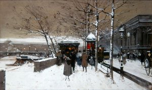 塞纳河码头 作者 尤金·加利安·拉卢埃