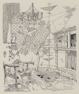 La Dame de Gai-Fredon的场景，由Quatrelles (Ernest L