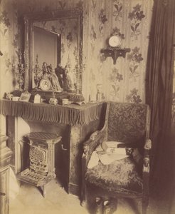 工人家庭内部，罗曼维尔街，1909-10 年（照片） 作者 欧仁·阿格特