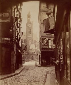St. √âtienne du Mont, rue de la Montagne Sainte Genevi√®ve (St. √âtienne du Mont, Montagne Sainte Genevi√®ve Street), 1898 (photo) 作者 欧仁·阿格特
