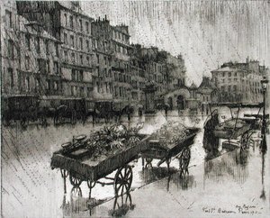 圣安托万，摘自《Du Ier au XXeme: Les Arondissements de Paris...》，1903年出版（蚀刻版）。 作者 尤金·贝约特