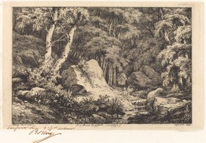 Au ravin de la faille, Auvergne 奥弗涅的峡谷，1846年。 作者 尤金·布莱