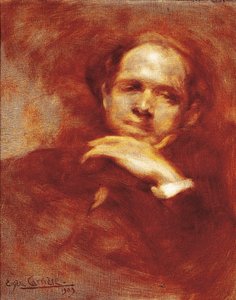 保罗·卡萨尔斯的肖像，大提琴家、指挥家和西班牙作曲家（1876-1973 年）1903 年（布面油画） 作者 欧仁·卡里尔（EugèneCarrière）