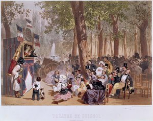 1856年香榭丽舍大街上的Guignol剧院