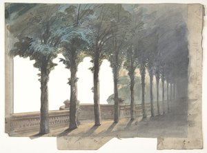 巴黎歌剧院的舞台布景设计，1830-90。 作者 尤金·西塞里