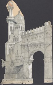 巴黎歌剧院的舞台布景设计，1830-90。 作者 尤金·西塞里