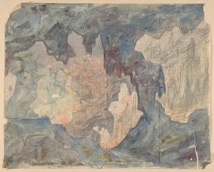 巴黎歌剧院的舞台布景设计，1830-90。 作者 尤金·西塞里