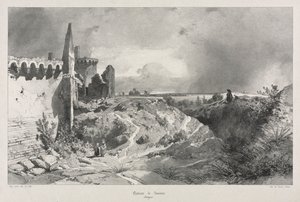 古老法国风景如画的浪漫之旅。布列塔尼：苏西尼奥城堡。 作者 尤金·西塞里