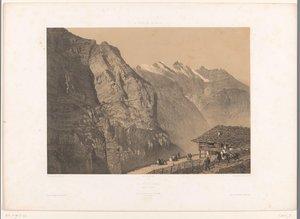 拉温格纳尔普景观
La Wengernalp（对象上的标题）
瑞士和萨瓦风景（系列标题）
瑞士和萨瓦（文物上的系列名称） 作者 尤金·西塞里
