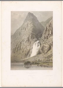 皮塞瓦什瀑布的景色 Cascade de Pissevache（物体上的标题） 瑞士和萨沃伊的景点（系列标题） La Suisse et la Savoie（对象上的系列标题） 作者 尤金·西塞里