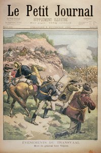 德兰士瓦的事件：波尔将军Viljoen的死亡，Le Petit Journal的封面，1899年11月5日 作者 尤金·丹布拉斯