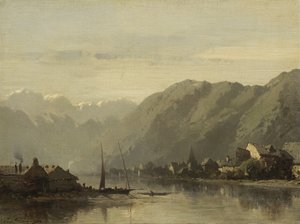 瑞士湖，1838-90年 作者 尤金·德海斯（Eugene Deshayes）