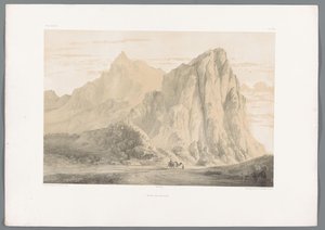 伊朗贝希斯通山 Mont Bi-Sutoun（物体上的标题） 波斯风景（系列标题） Perse Modern（系列标题）