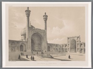 伊斯法罕星期五清真寺内院
Cour intérieure de la grande mosquée (伊斯法罕)（物品上的标题）
波斯风景（系列名称）
现代波斯（系列名称）