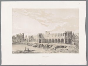 伊斯法罕的 Khaju 桥或 Pol-e Khaju Pont Kadjiou Chiraz（物体上的标题） 波斯风景（系列标题） Perse Modern（系列标题）