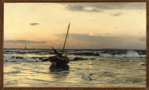 E.Dücker，海上日落