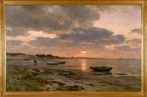 E.Dücker，在波罗的海的日落
