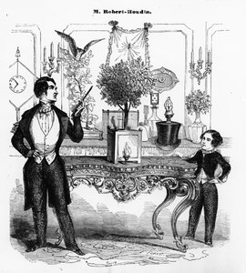 Jean Eugene Robert-Houdin（1805-71）解释机械玩具