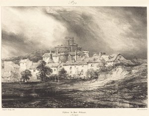 庞吉堡城堡（Chateau de Pont-Gibaud 作者 尤金·伊萨贝（Eugene Isabey）
