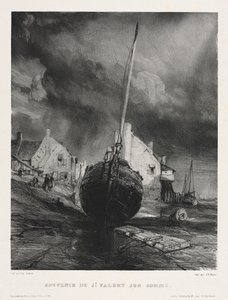 六名海军陆战队员：索姆河畔圣瓦列里的记忆，1833年。 作者 尤金·伊萨贝（Eugene Isabey）
