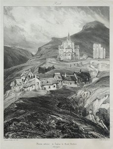 老法国风景如画的浪漫之旅，奥弗涅...，1831年。 作者 尤金·伊萨贝（Eugene Isabey）