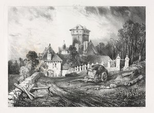 1832年，在古老的法国风景如画的浪漫之旅中，奥弗涅... 作者 尤金·伊萨贝（Eugene Isabey）