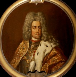 查理六世1685-1740年的肖像，神圣罗马皇帝，1885年。 作者 Eugene Joors
