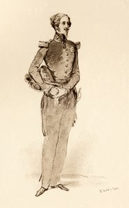 1840 年，内穆尔公爵，奥尔良亲王路易，选自《维多利亚女王的少女时代》一书，1912 年在伦敦出版（印刷品）