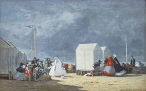 即将来临的风暴，1864年 作者 尤金·路易斯·布丁